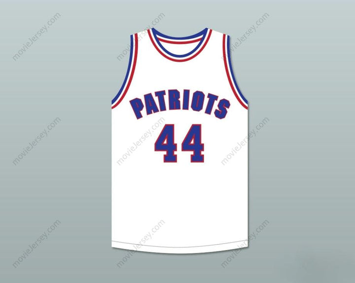 PERSONALIZA CUALQUIER Nombre Número REGGIE REYNOLDS 44 WILL FOSTER HIGH SCHOOL PATRIOTS CAMISETA BLANCA DE BALONCESTO LAS ZAPATILLAS ROJAS 1 Cosido Superior S-6XL