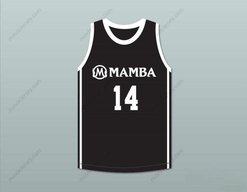 PERSONALIZA CUALQUIER Nombre Número PAYTON CHESTER 14 MAMBA BALLERS NEGRA CAMISETA DE BALONCESTO VERSIÓN 2 Costura superior S-6XL