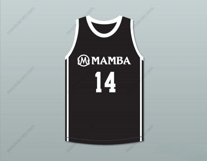 PERSONALIZA CUALQUIER Nombre Número PAYTON CHESTER 14 MAMBA BALLERS NEGRA CAMISETA DE BALONCESTO VERSIÓN 2 Costura superior S-6XL