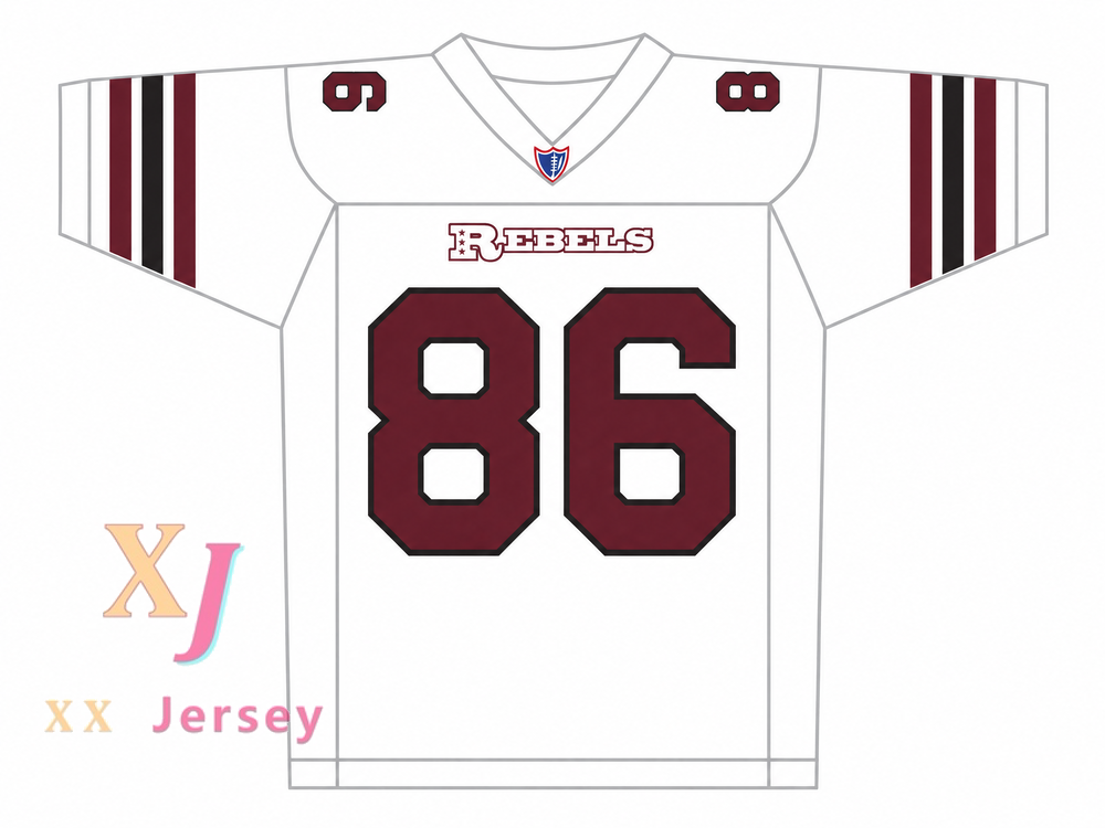 Custom Kyle Cooper 86 Boston Rebels Football Jersey