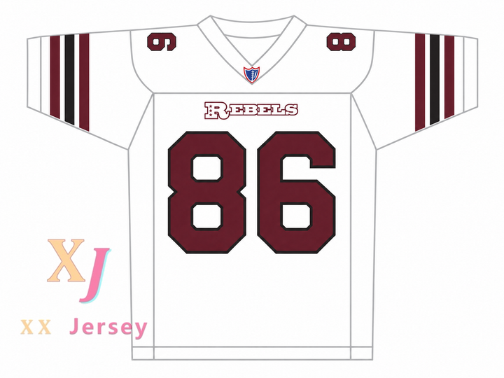 Custom Kyle Cooper 86 Boston Rebels Football Jersey