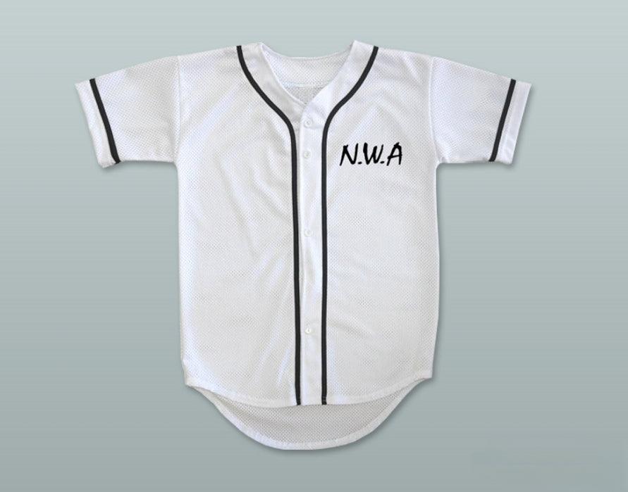 Camiseta de béisbol blanca N.W.A. ICE CUBE 91 personalizada con cualquier nombre y número, talla S-6XL, costura decorativa
