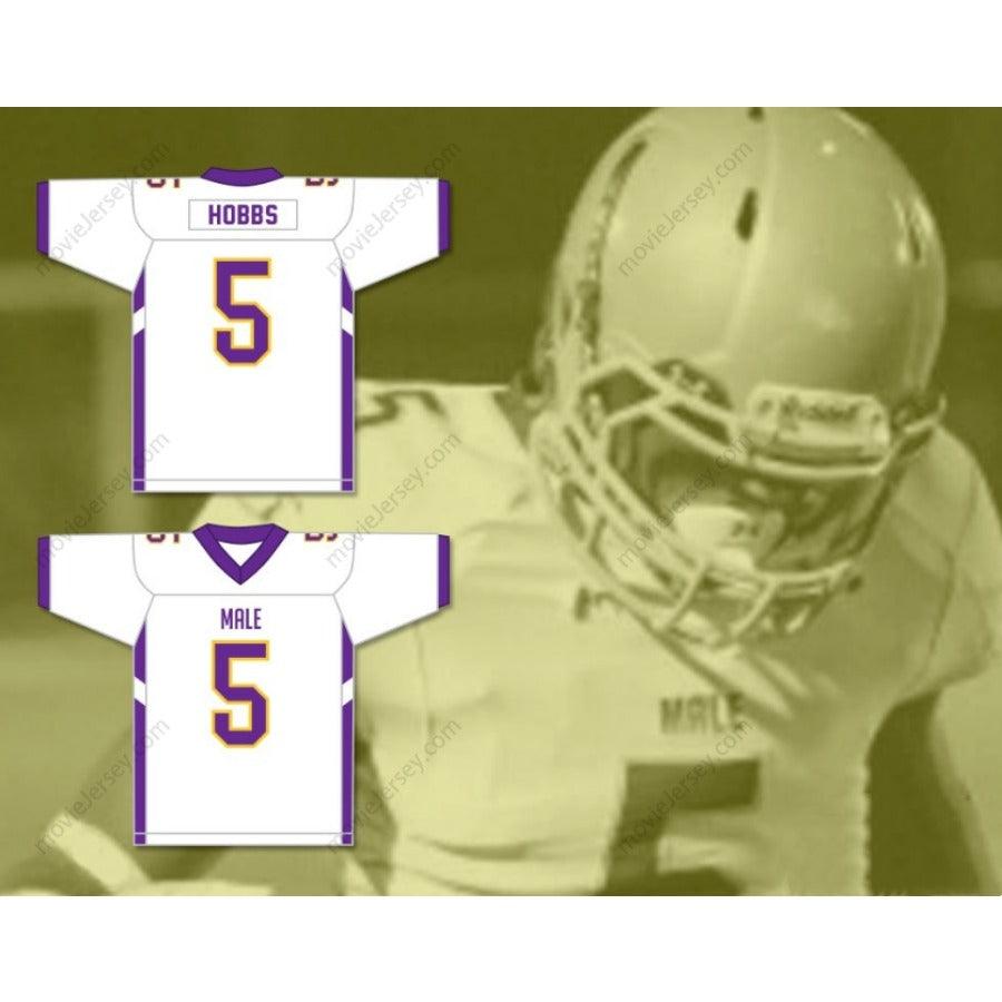 PERSONALIZA Cualquier Nombre Número NATE HOBBS 5 Camiseta de Fútbol Masculina de Secundaria BULLDOGS Cosida Tallas S-6XL