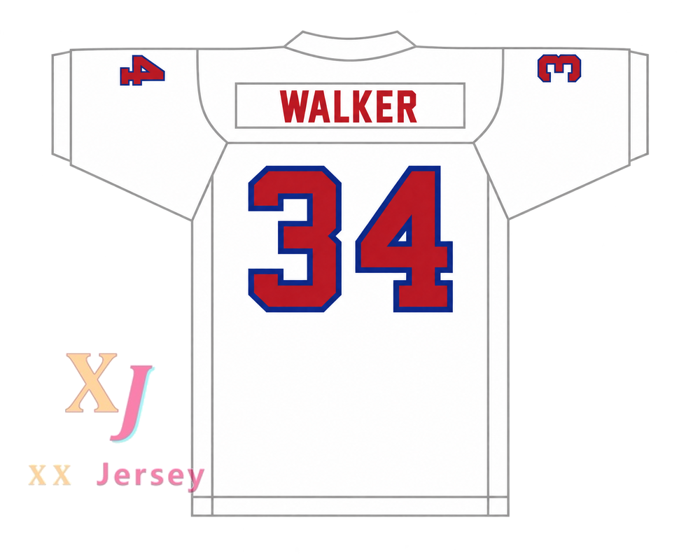 Custom Herschel Walker 34 New Jersey Generals 1983-85 USFL Football Jersey