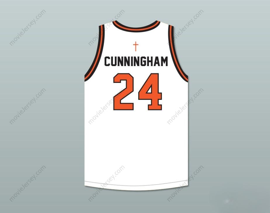 PERSONALIZA CUALQUIER Nombre Número JACK CUNNINGHAM 24 BISHOP HAYES TIGERS CAMISETA BLANCA DE BALONCESTO THE WAY BACK Cosido Superior S-6XL