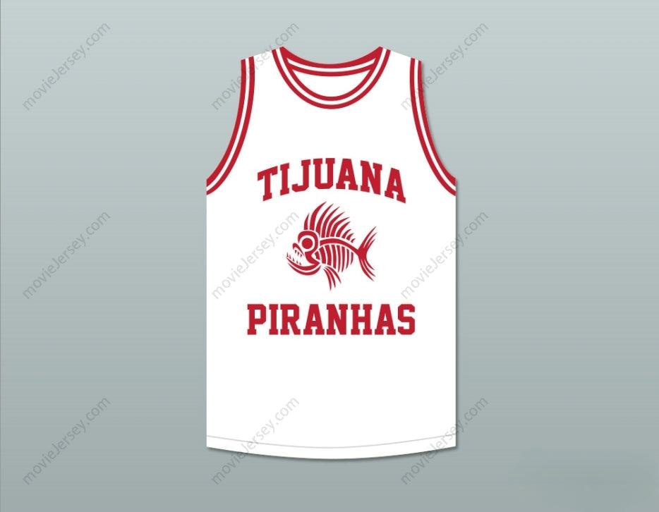 PERSONALIZA CUALQUIER Nombre Número KYLE LOWRY 7 TIJUANA PIRANHAS BLANCA CAMISETA DE BALONCESTO EQUIPO DE EXPANSIÓN MEXICANO Cosida S-6XL