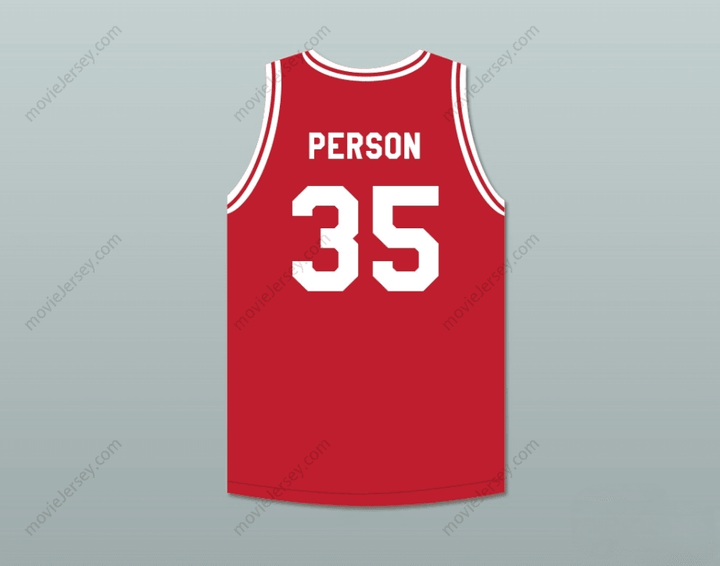 CUSTOM ANY Name Number CHUCK PERSON 35 PUSH EXCEL PRO BASKETBALL CLASSIC RED BASKETBALL JERSEY 1988 CHARITY EVENT Top Stitched S-6XL