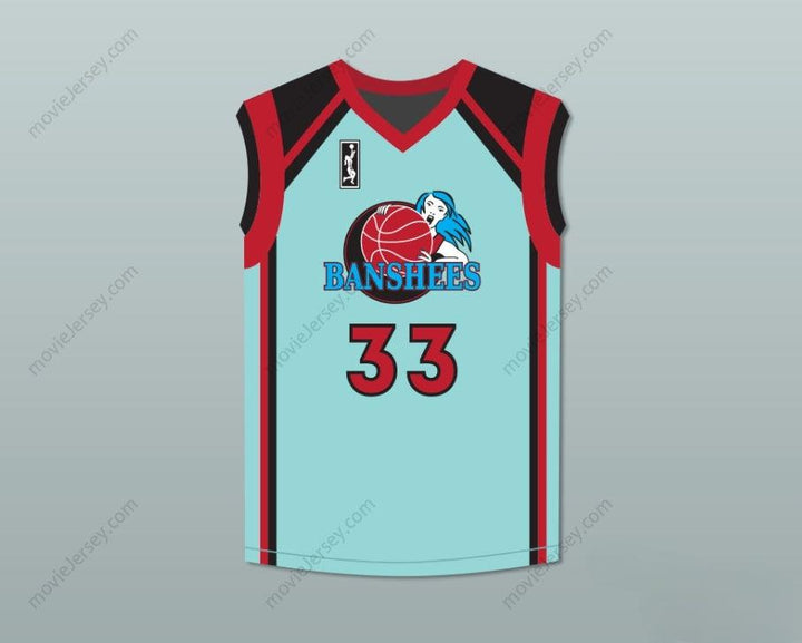 PERSONALIZA Cualquier Nombre Número CAITLYN JENNER 33 CHARLOTTE BANSHEES CAMISETA DE BALONCESTO DE LOCAL CON PARCHE WUBA JUWANNA MANN Cosido en la parte superior S-6XL