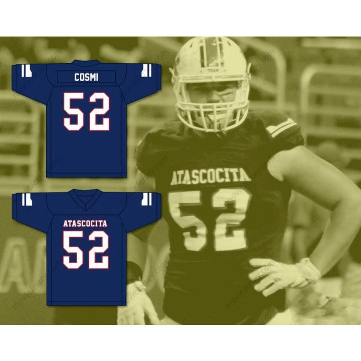 PERSONALIZA CUALQUIER Nombre Número SAM COSMI 52 ATASCOCITA HIGH SCHOOL Camiseta de fútbol Bordado S-6XL