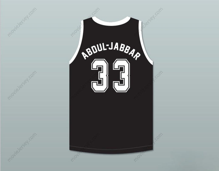 PERSONALIZA CUALQUIER Nombre Número KAREEM ABDUL-JABBAR 33 EL ARCÁNGEL DEL BALONCESTO CAMISETA DE BALONCESTO NEGRA MATE REMATE ERNEST Parte Superior Cosida S-6XL