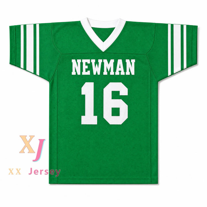 Isidore Newman High School 16 Football Jersey — green front view