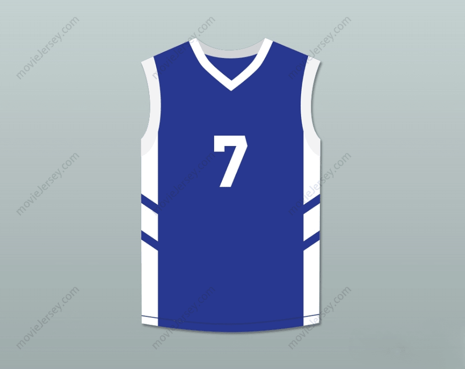 CUSTOM ANY Name Number KENNY ANDERSON 7 BLUE BASKETBALL JERSEY DENNIS RODMAN'S BIG BANG IN PYONGYANG Top Stitched S-6XL