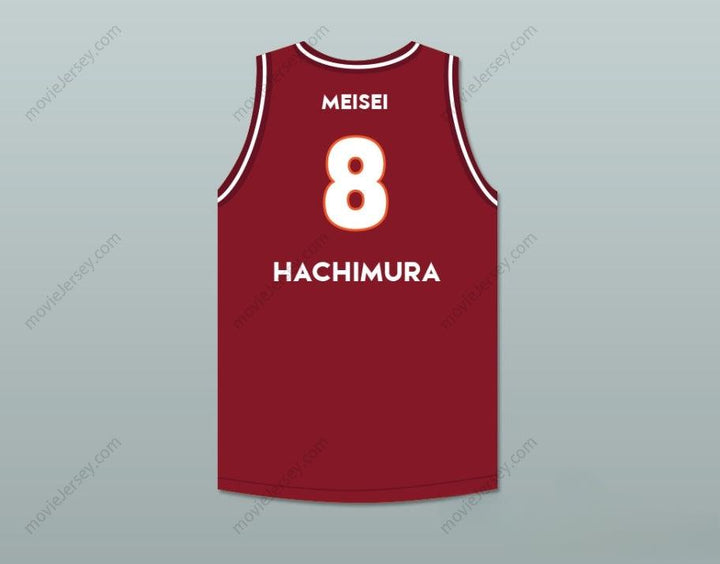 CAMISETA DE BALONCESTO MARRÓN DE LA ESCUELA SECUNDARIA MEISEI RUI HACHIMURA #8 CON NOMBRE Y NÚMERO PERSONALIZADOS 2 Costuras Superior Tallas S-6XL