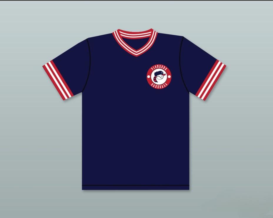 Custom Any Name Number MASCOT HARDBALL 00 PIONEERS AWAY BASEBALL JERSEY HARDBALL SITCOM Top Stitched S-6XL
