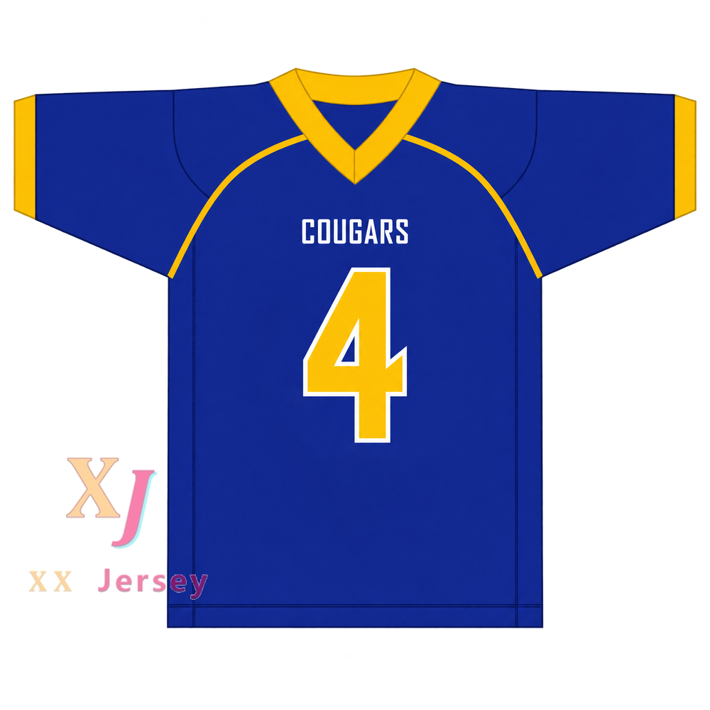 PERSONALIZADO Cualquier Nombre Número QUAY WALKER 4 CRISP COUNTY HIGH SCHOOL COUGARS Camiseta de Fútbol Cosida Tallas S-6XL