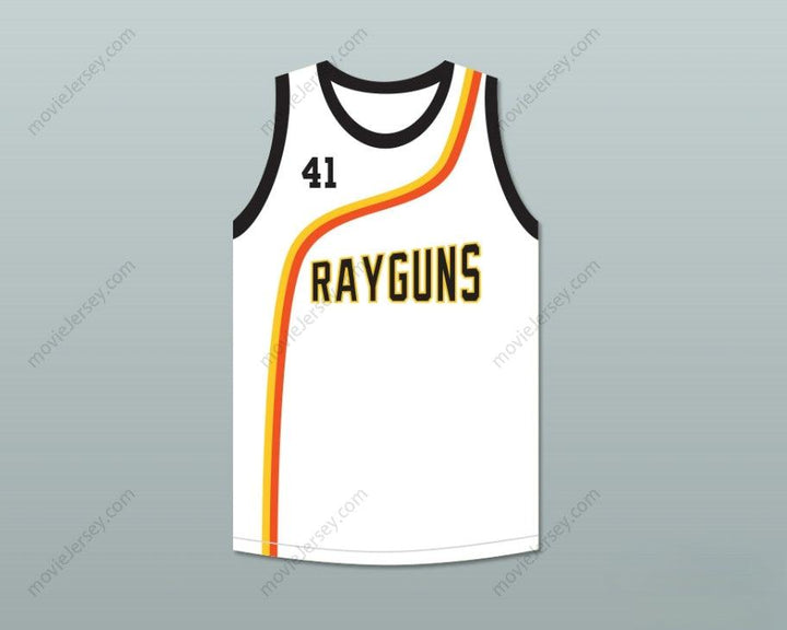PERSONALIZA cualquier nombre y número   Inicio > BALONCESTO > CAMISETA DE BALONCESTO BLANCA DIRK NOWITZKI 41 ROSWELL RAYGUNS Tallas S-6XL con costuras de alta calidad