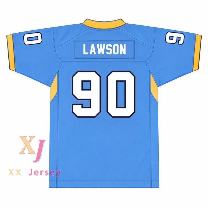 PERSONALIZADA cualquier Nombre Número SHAQ LAWSON 90 D. W. DANIEL HIGH SCHOOL LIONS Camiseta de Fútbol con Costura Superior Tallas S-6XL