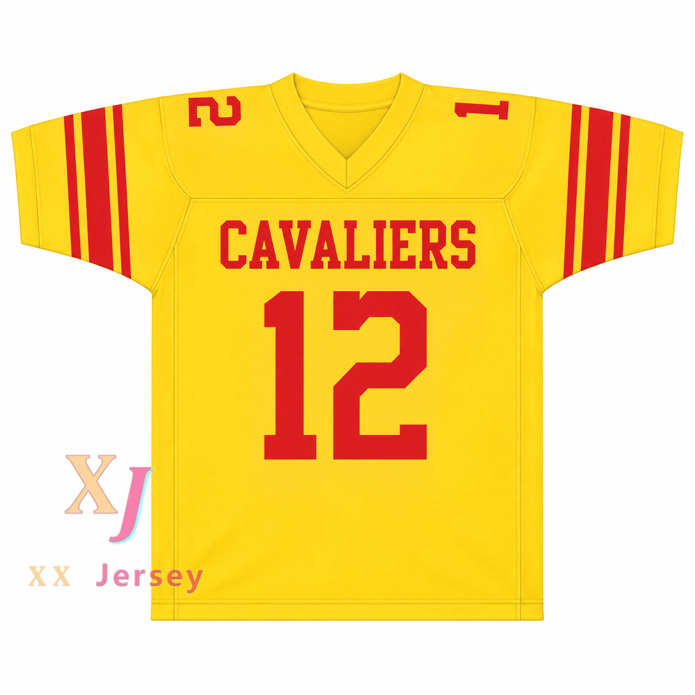 PERSONALIZA Cualquier Nombre Número ROGER STAUBACH 12 PURCELL MARIAN HIGH SCHOOL CAVALIERS CAMISETA DE FÚTBOL Superior Cosido S-6XL