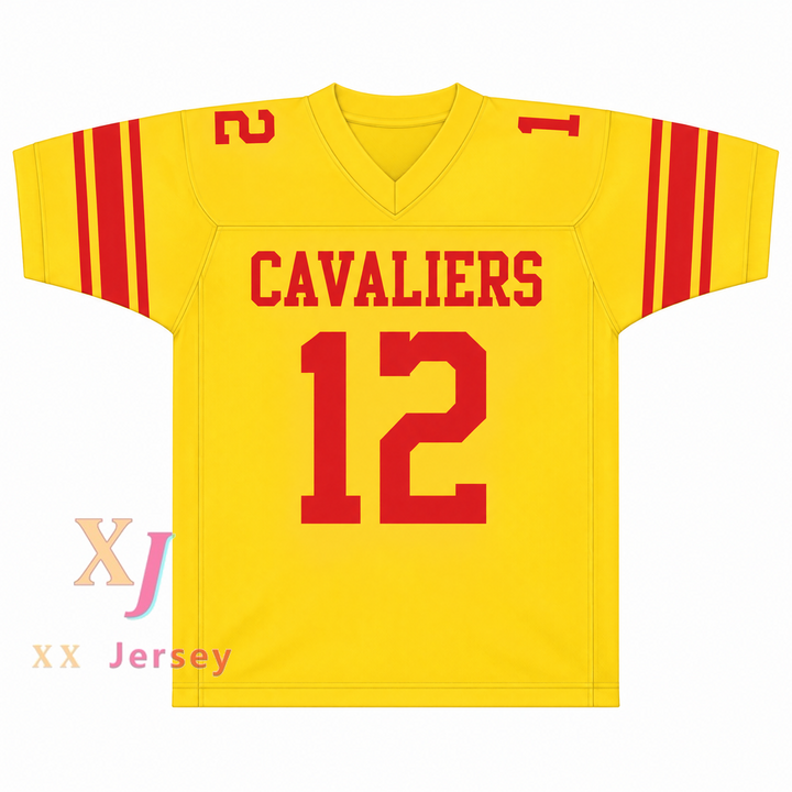 PERSONALIZA Cualquier Nombre Número ROGER STAUBACH 12 PURCELL MARIAN HIGH SCHOOL CAVALIERS CAMISETA DE FÚTBOL Superior Cosido S-6XL