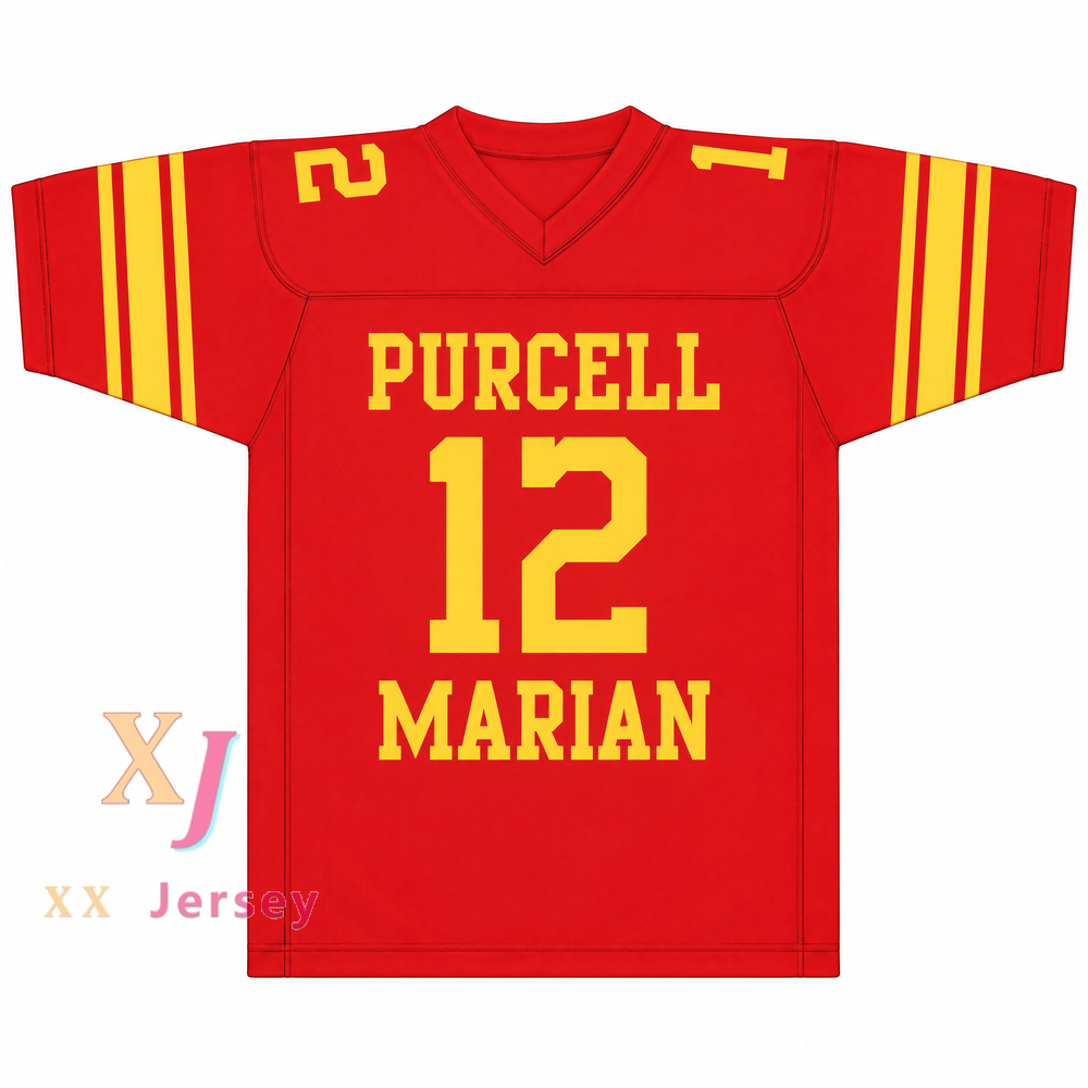 PERSONALIZA Cualquier Nombre Número ROGER STAUBACH 12 PURCELL MARIAN HIGH SCHOOL CAVALIERS CAMISETA DE FÚTBOL Superior Cosido S-6XL