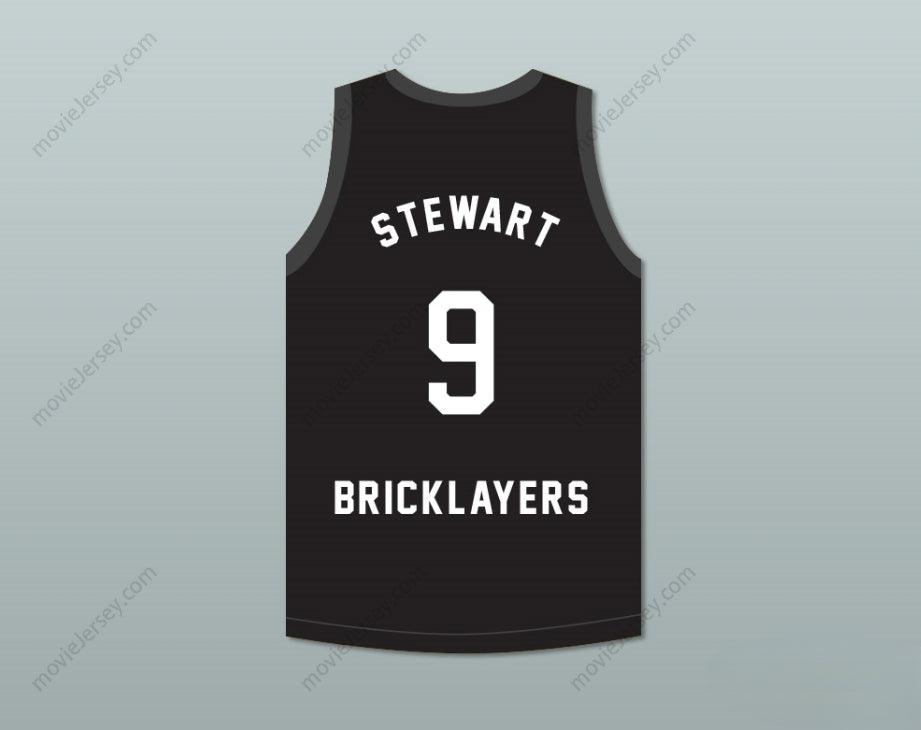 PERSONALIZAR Cualquier Nombre Número JON STEWART 9 ALBAÑILES CAMISETA BALONCESTO 3º ANUAL ROCK N' JOCK B-BALL JAM 1993 Parte Superior Cosida S-6XL