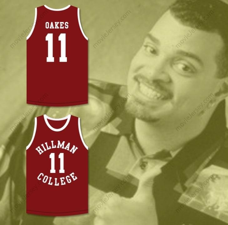 PERSONALIZA CUALQUIER Nombre Número SINBAD ENTRENADOR WALTER OAKES 11 UNIVERSIDAD HILLMAN CAMISETA BALONCESTO GRANATE UN MUNDO DIFERENTE Cosido Superior S-6XL