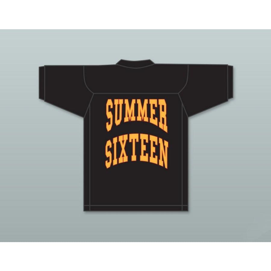 PERSONALIZADA CUALQUIER Nombre Número DRAKE REVENGE SUMMER SIXTEEN LOOKING FOR REVENGE Camiseta Fútbol Negra Cosida S-6XL