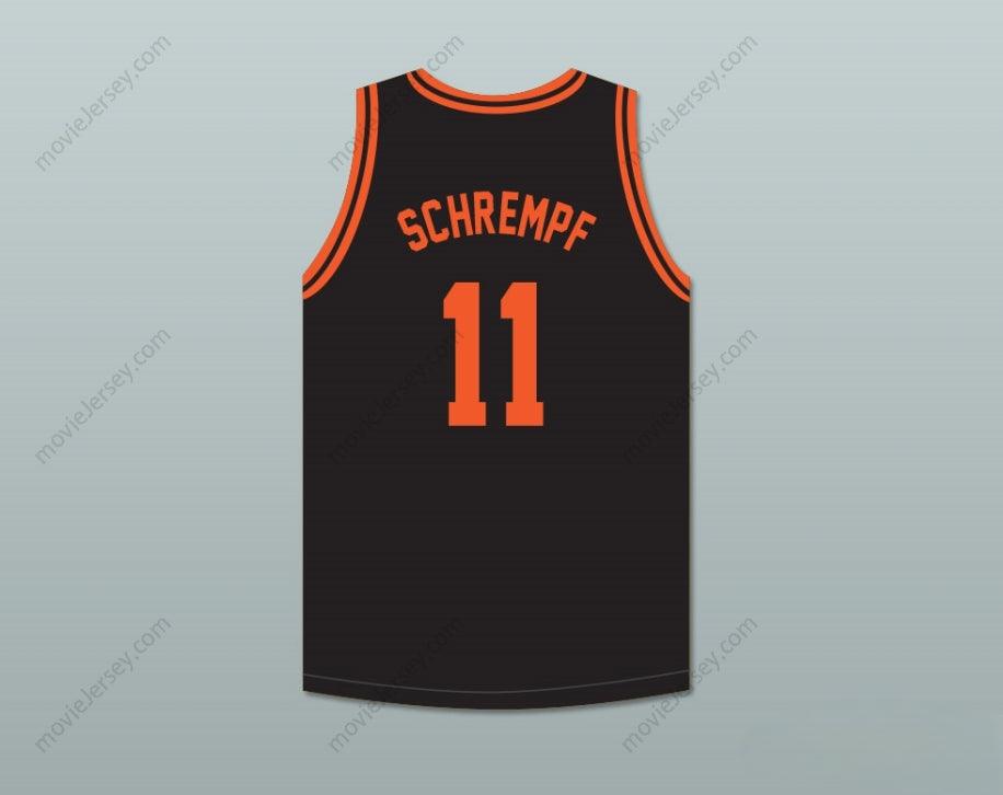 CUSTOM ANY Name Number DETLEF SCHREMPF 11  HIGH SCHOOL TIGERS BLACK BASKETBALL JERSEY 2 Top Stitched S-6XL