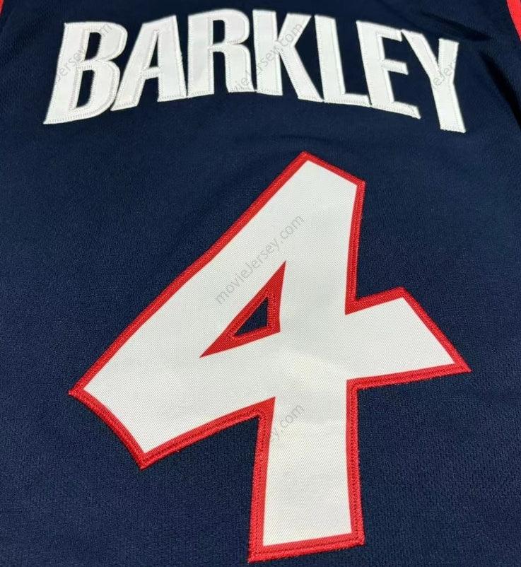 CAMISETA DE BALONCESTO DE VISITANTE DE CHARLES BARKLEY #4 DE ESTADOS UNIDOS DE 1996