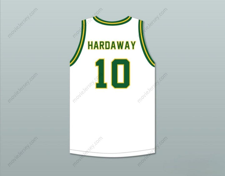 PERSONALIZADO Cualquier Nombre Número TIM HARDAWAY 10 CARVER MILITARY ACADEMY CHALLENGERS CAMISETA BALONCESTO BLANCA BORDADA S-6XL