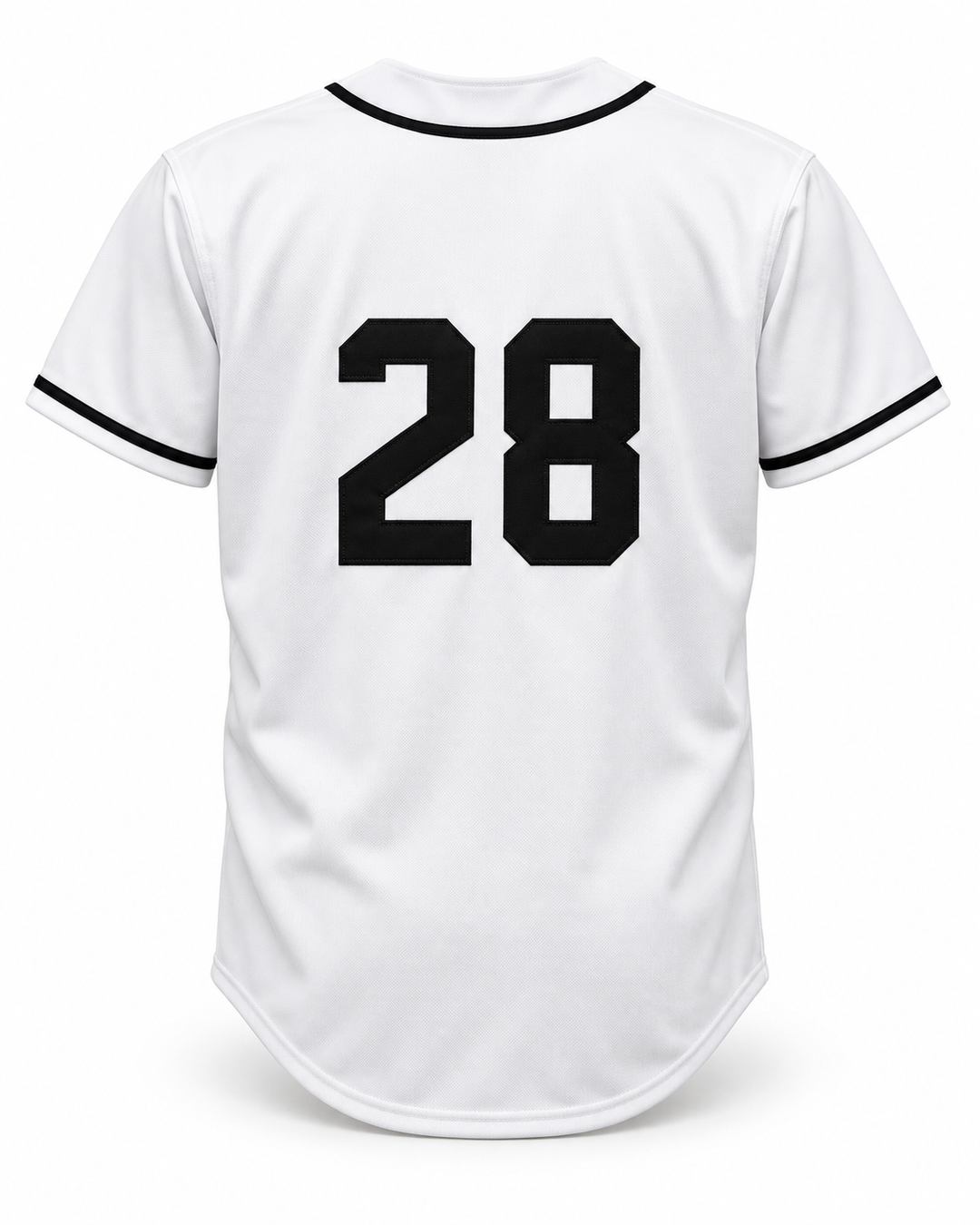 Back product mockup of Tone-Loc 28 Salamanders Rock N' Jock 1990 Baseball Jersey.