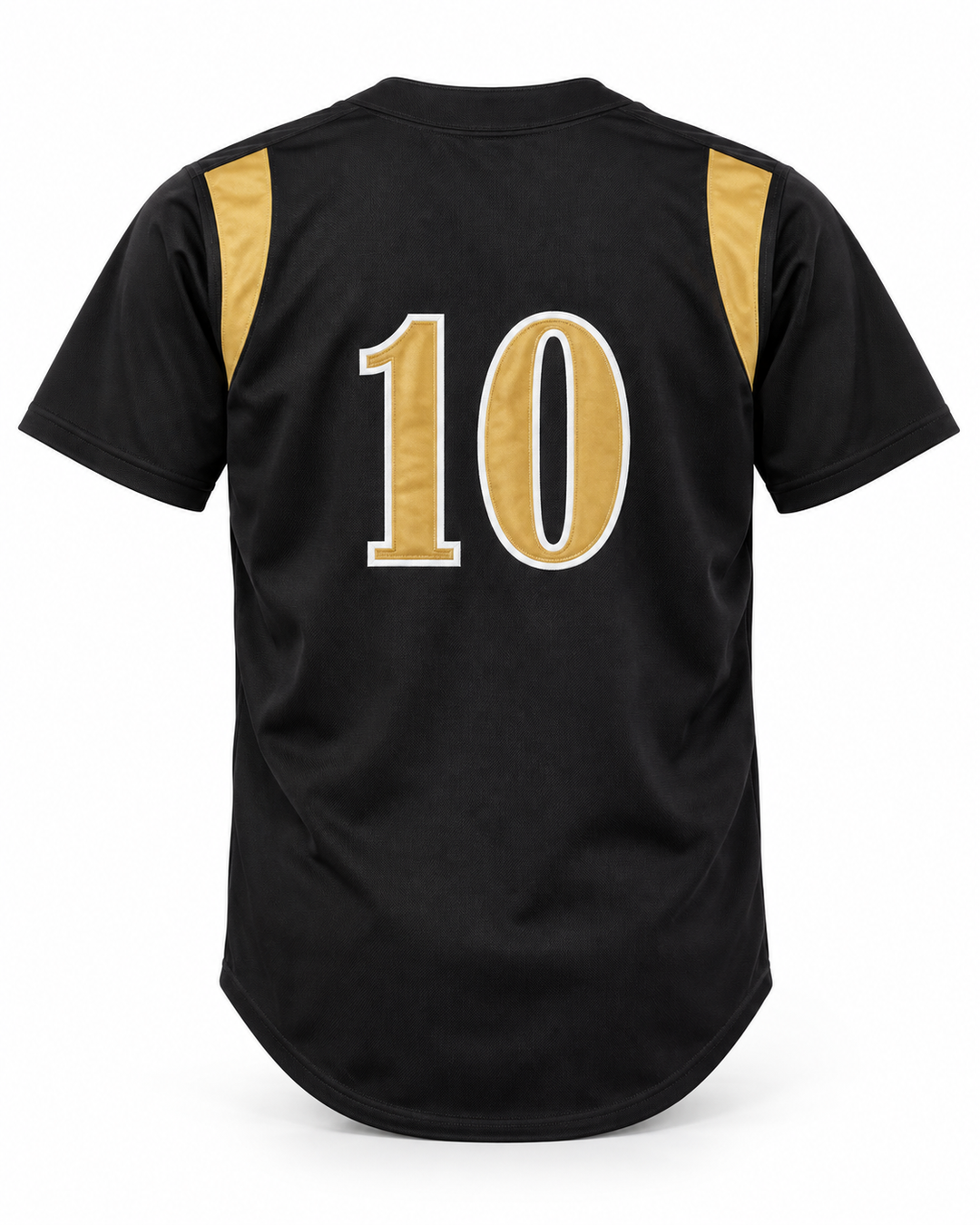 Back product mockup of Trevor Story 10 High School Tigers Black Baseball Jersey 1.