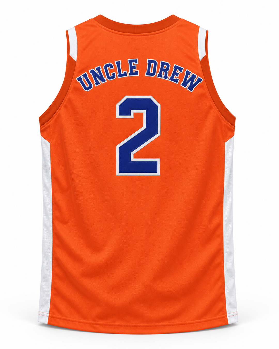 Back product mockup of Uncle Drew 2 Harlem Money Basketball Jersey.
