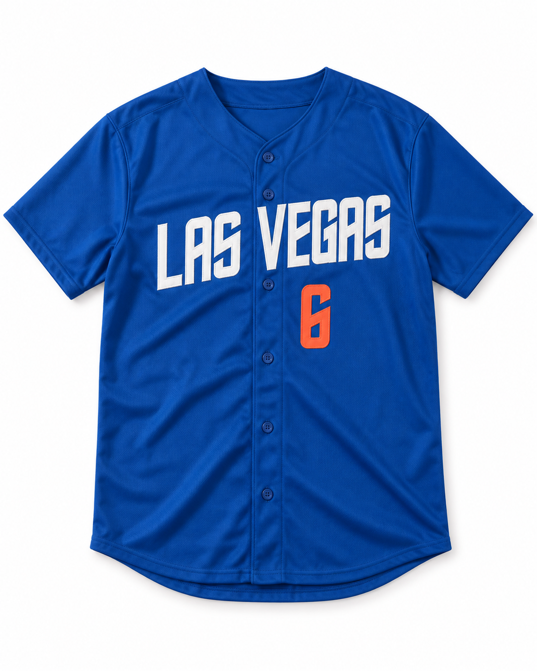 Front product mockup of Wally Backman 6 51s Blue Baseball Jersey 2.