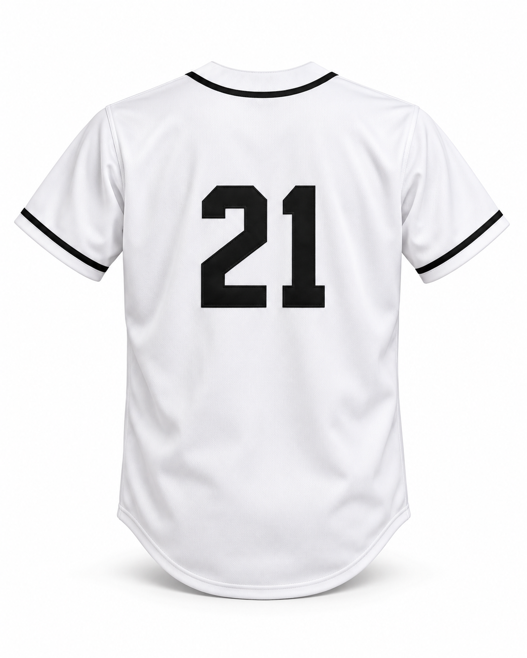 Back product mockup of Wally Joyner 21 Salamanders Rock N' Jock 1990 Baseball Jersey.