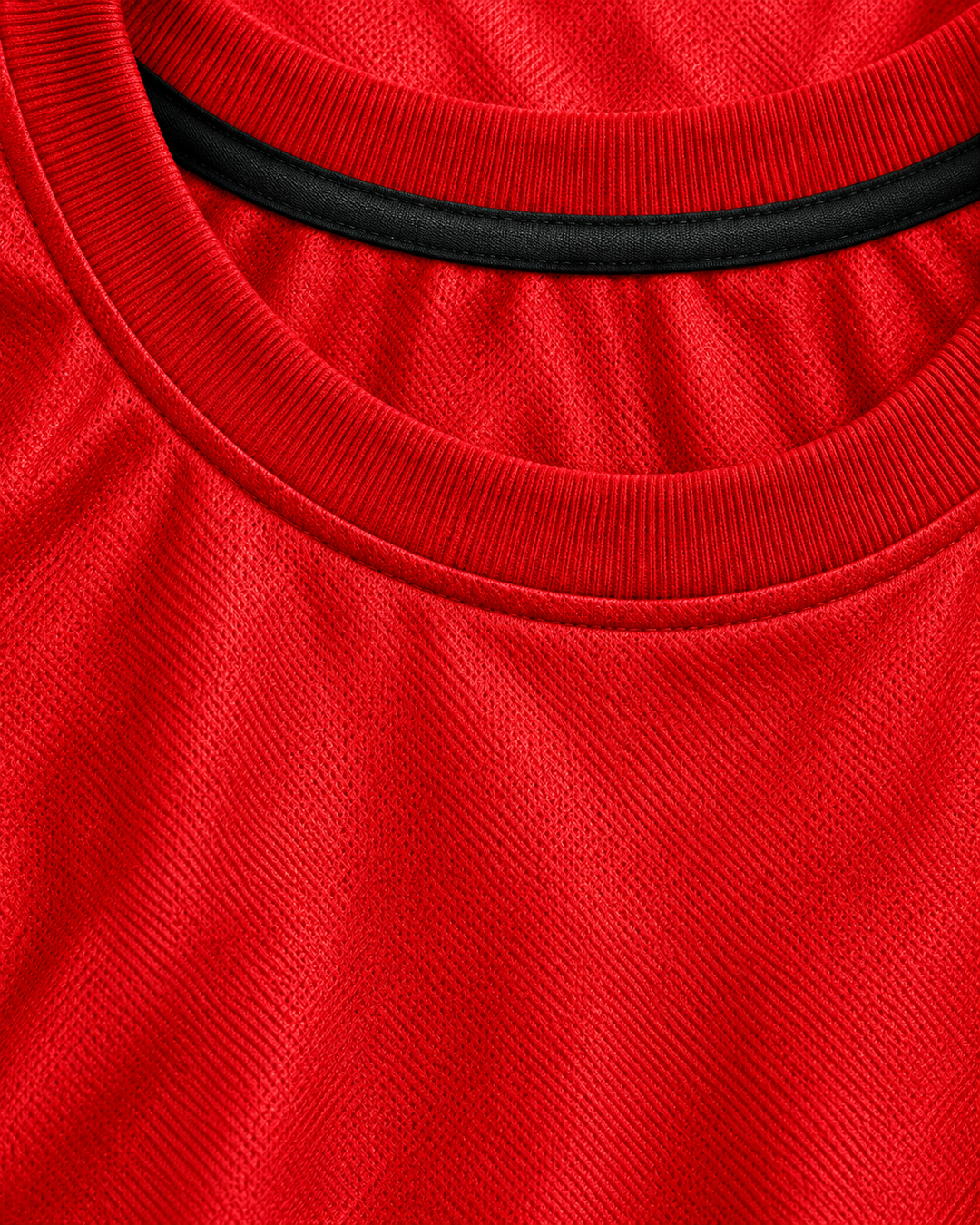 Neckline and fabric detail product mockup of Will Bynum 3 Crane High School Cougars Red Basketball Jersey.