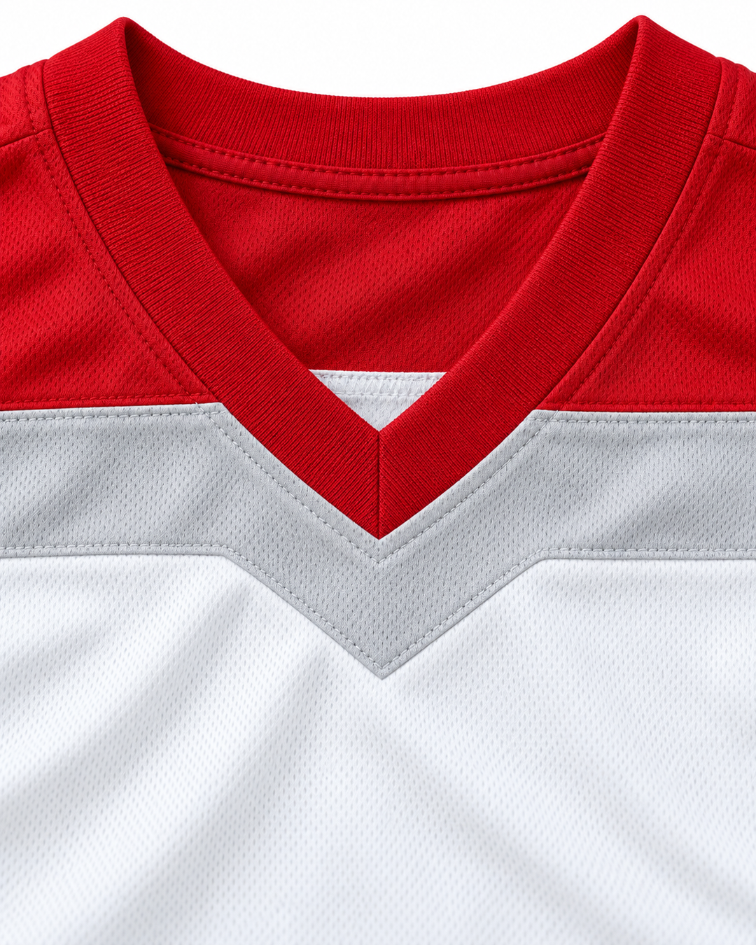 Neckline and fabric detail product mockup of Zion Williamson 12 Spartanburg Day School Griffins White Basketball Jersey.